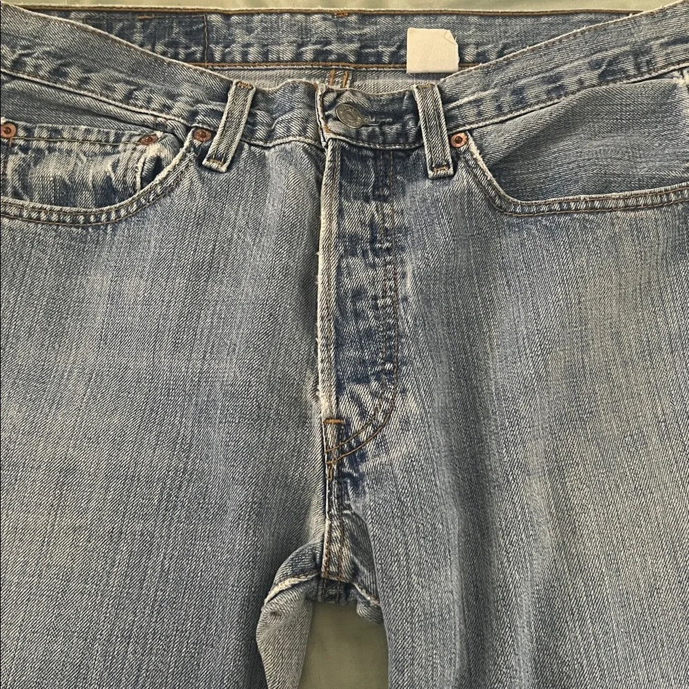 VTG Levis 501 Jeans 32x32 Button Fly Mexico 80s 90s Check Measurement No Sz Tag